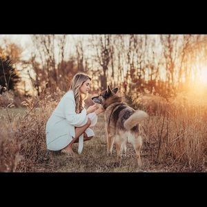 Retrofete Gabrielle robe dress white size small